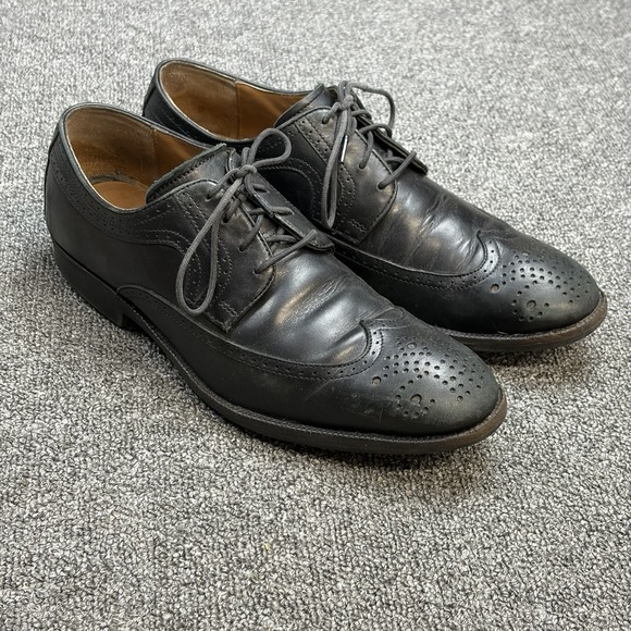 Johnston & Murphy Other - Johnston & Murphy Mens Wingtip Brogue Black Leather Business Dress Shoes Sz 8.5M
